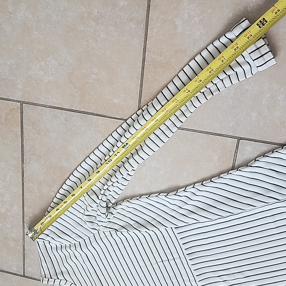Derek Lam Black and Cream Striped Top - Picture 4 of 10